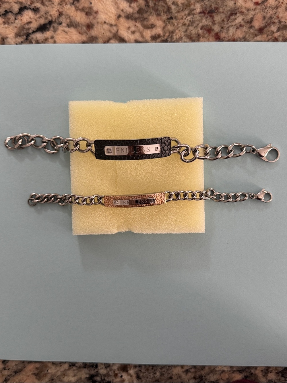 His & Her Stainless Steel Bracelets
